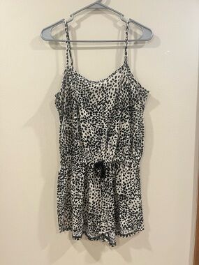 Cotton On Leopard Print Romper - Small